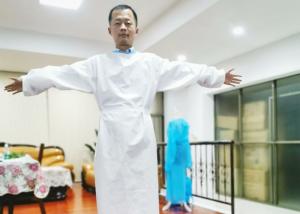 Quality Eco - Friendly Disposable Isolation Gowns / Dental Protective Procedure Gown wholesale