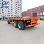 Truck Trailer Steel Flat Trailer for Farm Tractor/Drawbar Flatbed Container