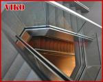 Double Steel Plate Staircase VK28S ，Wooden ，Beech Tread , Carbon Steel Stringer,