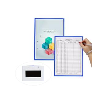 China UCI Magnetic File Pocket Holder Document Display Frame Writable on sale