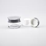Round Acrylic Double Walled Cosmetic Jars 5g - 100g Volume Lightweight