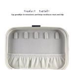 Square Two Layer Jewelry Box Luxury Flocking Lining PU Leather Packaging Gift