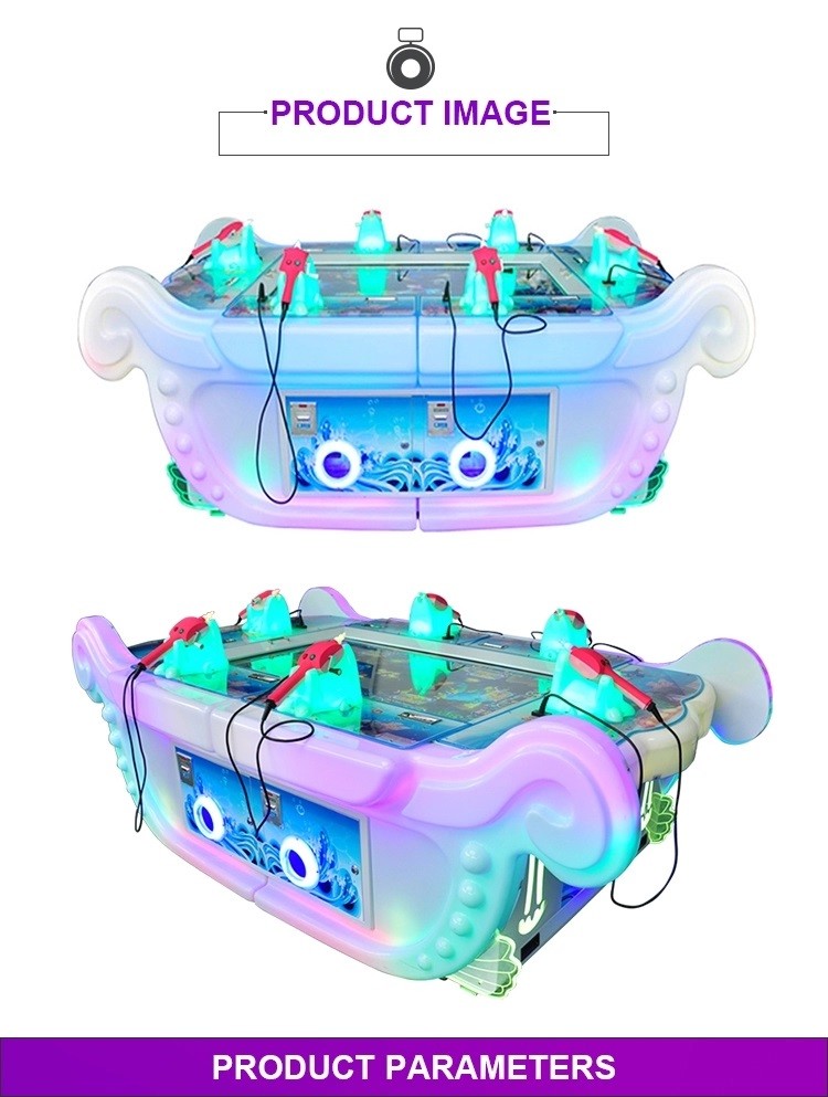 Video Game Lottery Redemption Kids Arcade Machine / Fish Gambling Machine