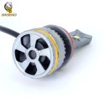 White High Bright Silver Metal Universal Car Headlight Lamp 45W