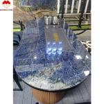Modern Design Luxury Elegant Brazil Dream Sapphire Blue Stone Backlit Labradorit