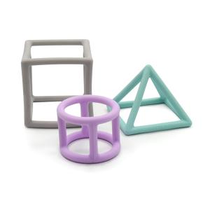 Quality Custom Logo Geometric Food Grade Silicone Teethers Natural Non Toxic wholesale