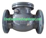 DIN PN16 metal seal flanged swing check valve