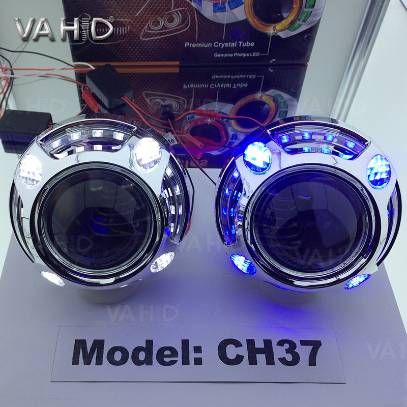 CH37A 3.0inch Crystal angel eye Bixenon Car hid xenon projector kit