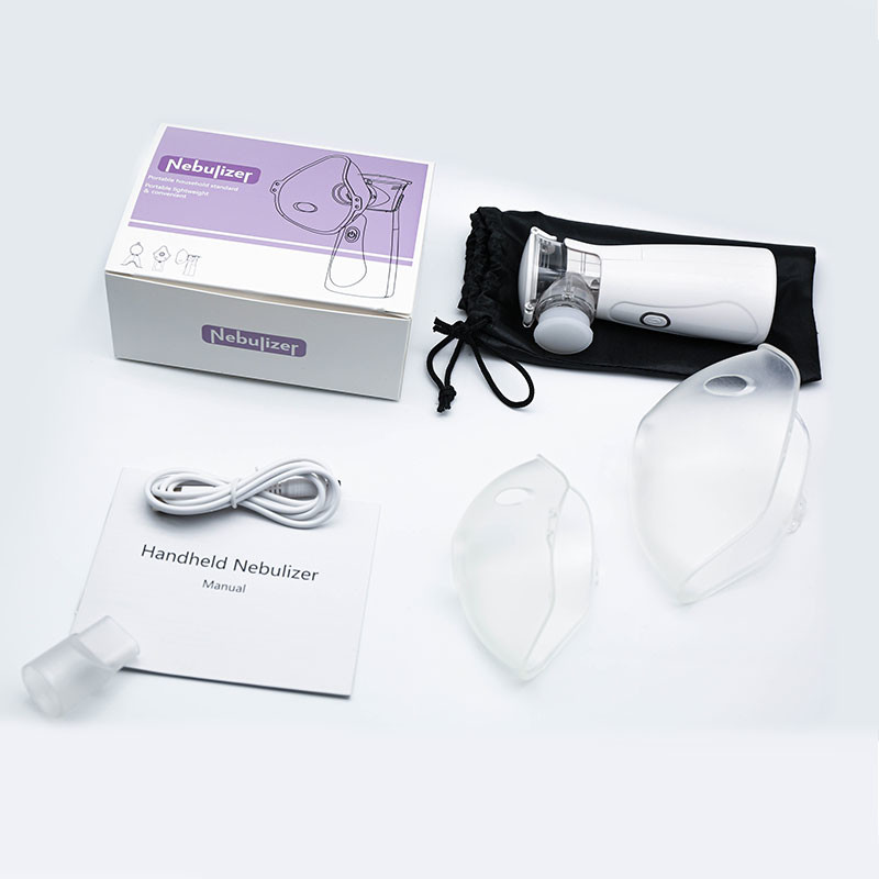 Electric Handheld Portable Nebulizer Machine Quiet Working White Portable Atomizer