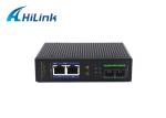 IP30 1000BASE SC Industrial Media Converter 220VAC RJ45
