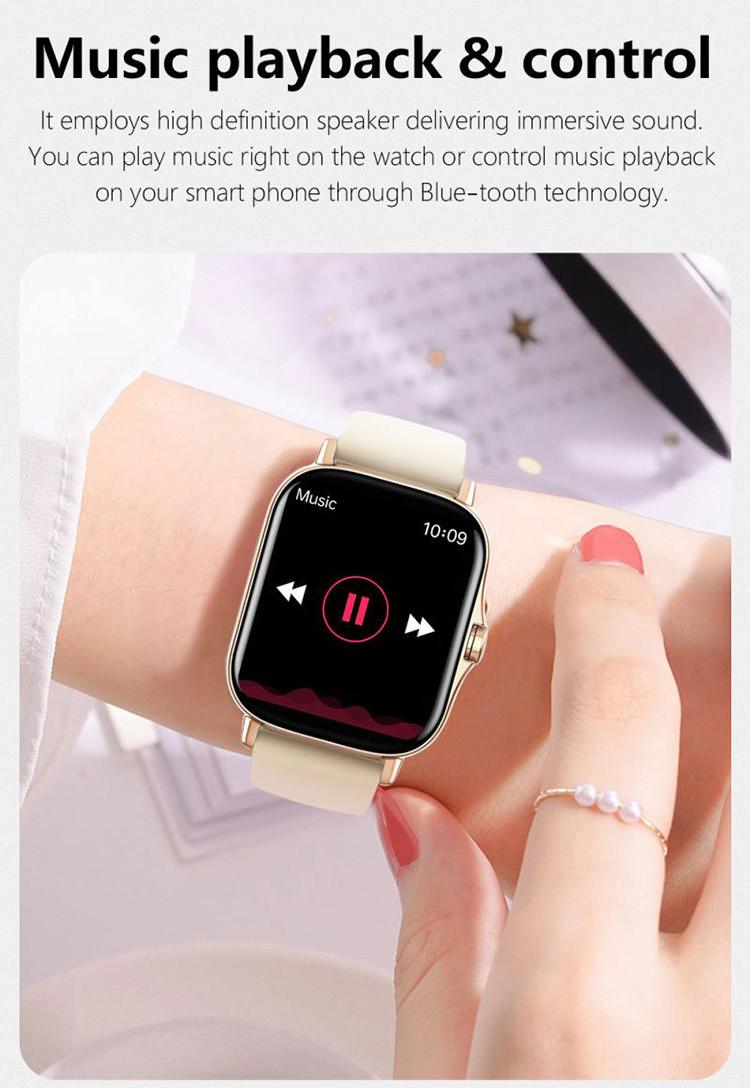 RAM 160KB FLASH 64MB Blood Pressure Smartwatch For Running