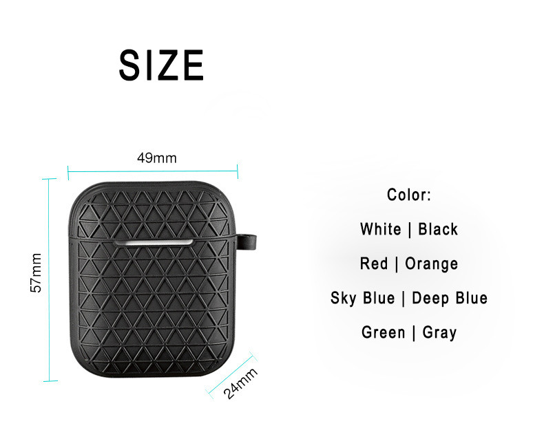 Soft TPU Skin Airpod Case Cover Portable Protective Shockproof Premium Accessories for 2019 Apple AirPod Charging case 2