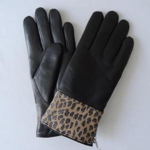 Quality soft fashion classical genuine sheepskin lamb skin leather women gloves wholesale