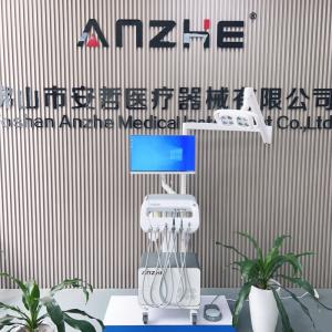 Quality Mobile Dental Unit Cart Dental Treatment Veterinary Pet Clinic Turbine with Air Compressor and Surgical Light wholesale