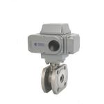 High Temperature Electric Actuated Ball Valve IP67 Thin Type Wafer Ball Valve