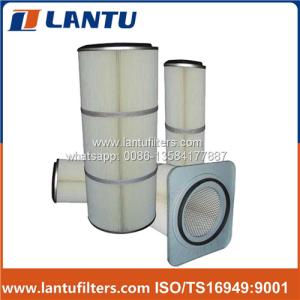 Quality Lantu Non-Woven Polyester Fiber Dust Removal Filter Element Stainless Steel Cover Air Dust Collector For Industry wholesale