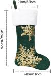 3PC Christmas Stocking,Sequin Hanging Stocking Decorations Christmas Party