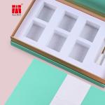 Clamshell Rigid Cardboard Gift Boxes Book Shape Handmade OEM