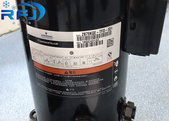ZB Scroll Medium Temp Refrigeration Scroll Compressor 3PH 10hp ZB76KCE-TFD 551 For Chiller