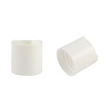 24/410 White PP Disc Top Cap Cosmetic Bottle Disc Top Closure For Lotion