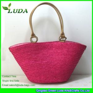 Quality LUDA Plain Wheat Straw Beach Bags wholesale