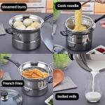 Stainless Steel Kitchen Sauce Pans Sustainable Eco Friendly Milk Pot