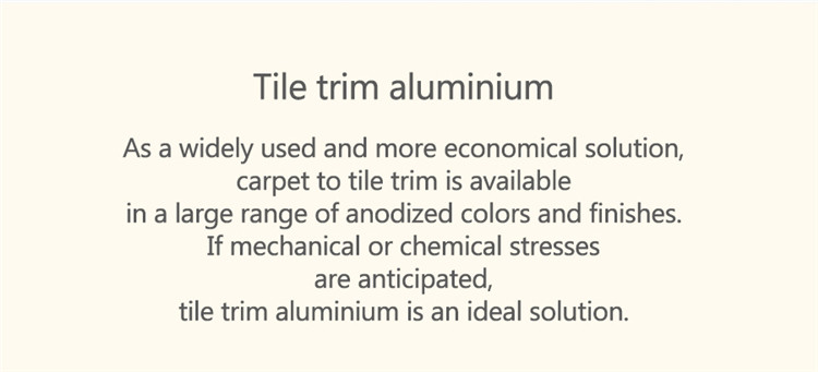 Movement Joints and Cove-shaped Aluminum Tile Trim Profiles