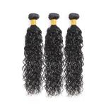 Natural Black Water Wave Remy Human Hair Bundles Sew In Weave Bundles Brazilian