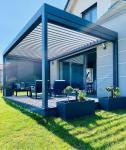 Electric Waterproof Pergola Roof Canopy Bioclimatic Retractable Aluminum Pergola