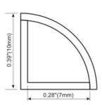 Corner lights LED Linear lighting Aluminum Profile Waterproof Indoor or Outdoor