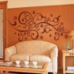 Attractive Funky Wall Flower Stickers WQ-067 / Wall Sticker Art