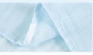 Quality 30S Safe Woven Blue Baby Gauze Towels 100% Modal Strong Color Fastness wholesale