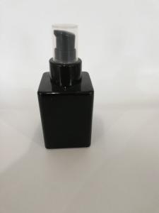 Quality Luxury Matte Black Cosmetic Packaging / Small Plastic Makeup Containers wholesale