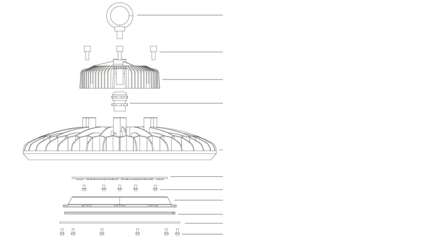 Outdoor 6500K Led High Bay Lights 100w Waterproof Ufo IP65