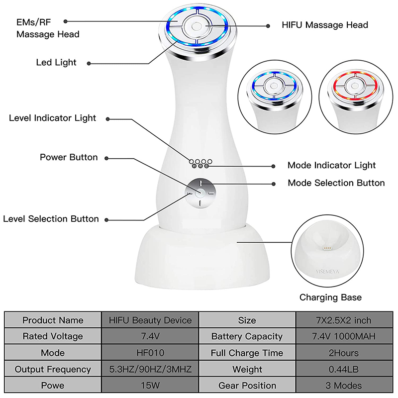 Acne Removal Rf Microcurrent Home Skin Tightening Device Skin Lifting Beauty Machine