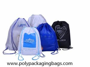 Quality 10kgs Strength Two Layer CPE LDPE Plastic Drawstring Backpack wholesale