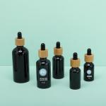 Round 5ml Bamboo Black Essential Oil Dropper Bottle