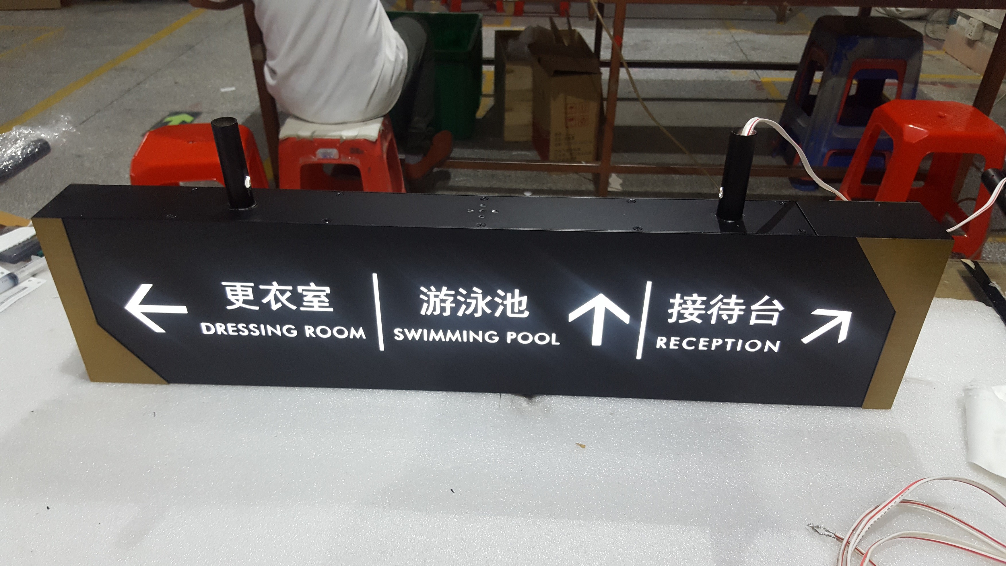 Lightbox Advertising Displays , 8100K Shop Sign Light Box 260mm