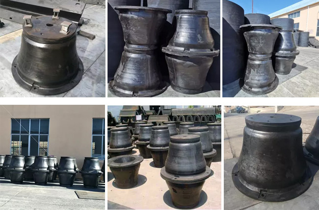 High Density Natural Rubber Boat Docking Bumpers Wear Resistant