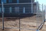 White Temporary Security Fence 1.8m Height Perimeter Patrol Temporary Fencing