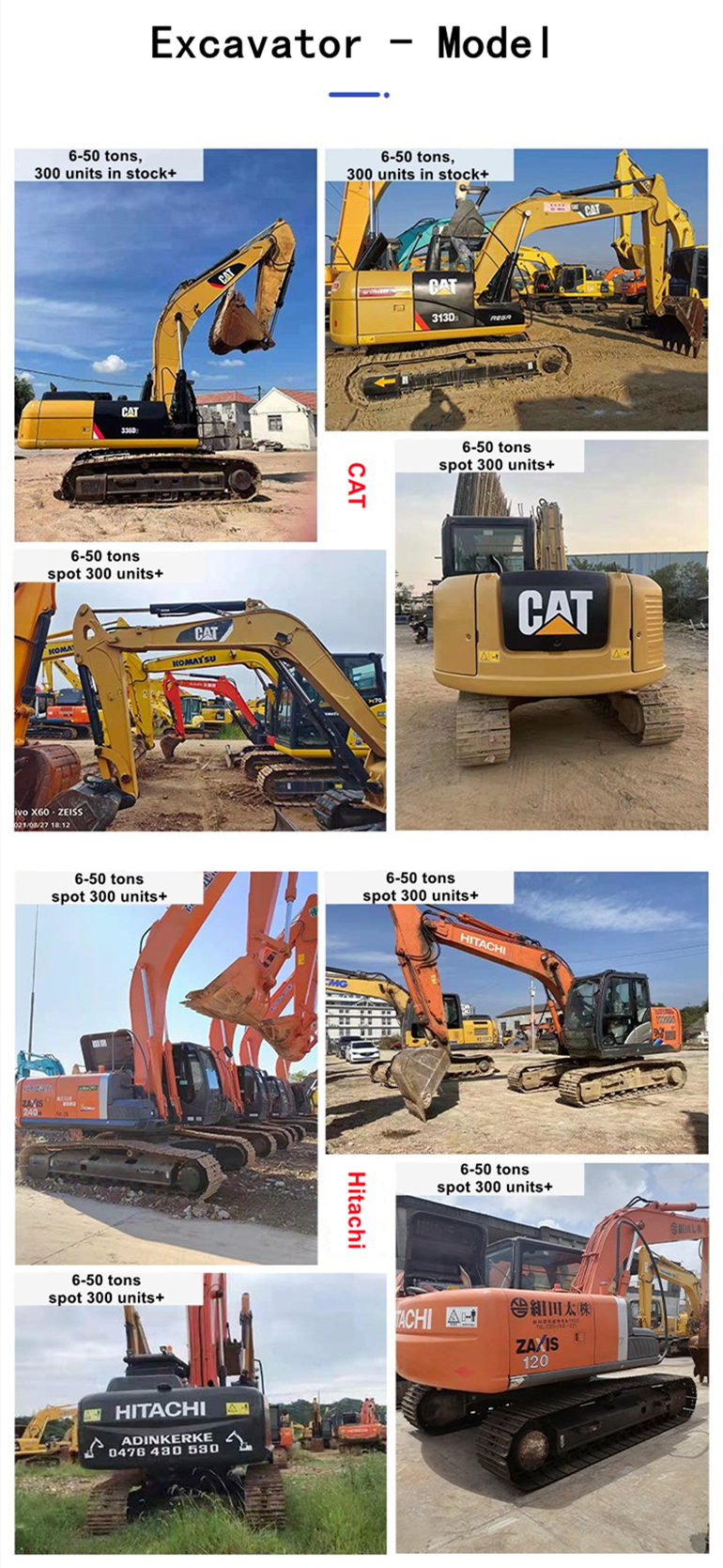 Cat303ccr Excavator Track Roller with Crawler Moving Type and Original Hydraulic Pump