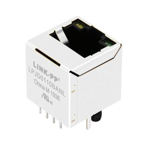 Quality Hanrun HY951180A Compatible LINK-PP LPJD0110BANL 10/100 Base-T Yellow/Green LED Vertical RJ45 Female Panel Mount Jack wholesale