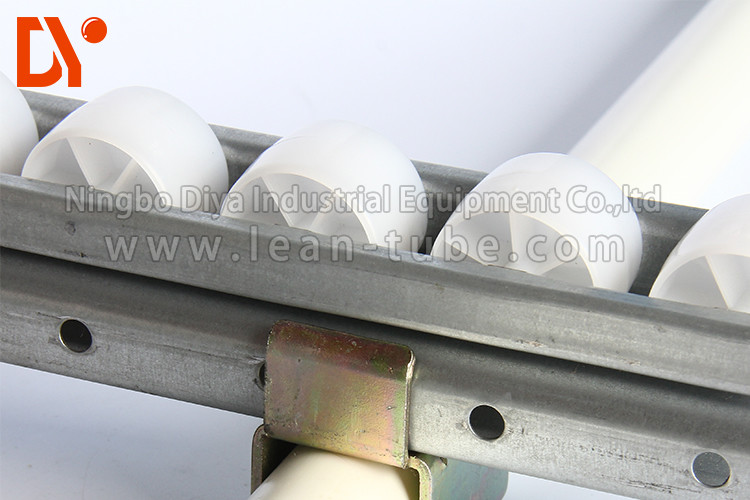 Work Table Plastic Roller Track Colorful Anti - Corrosion 4 Meters Length