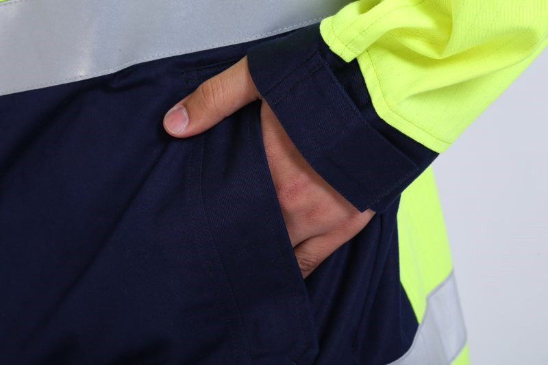 EN20471 Hi Vis Work Jackets , 290gsm Fluorescent Work Jackets