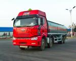 28000 - 35000 Liters Oil Tanker Truck 4 Axles Aluminium Alloy Material