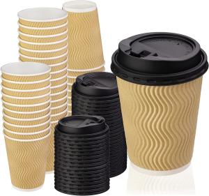 Quality ODM Take Away Paper Cup , Double Wall 12oz Disposable Coffee Cups wholesale