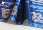 Custom Woven Warp Knitted Polyester Mattress Fabric Blue colour