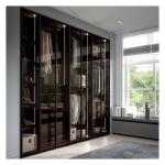 Supermarket Wardrobe Storage Cabinet with Customized Glass Sliding Door