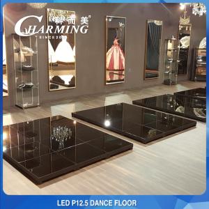 Quality Temper GlassVideo LED Dance Floor Rental P12.5 Iron Material wholesale