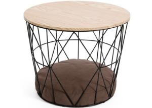 Quality 15KG H35cm Metal Basket Coffee Table With Storage wholesale